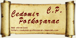 Čedomir Potkozarac vizit kartica